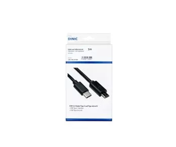 USB 3.1 Kabel Typ-C - micro B, schwarz, Box, 1m DINIC Box